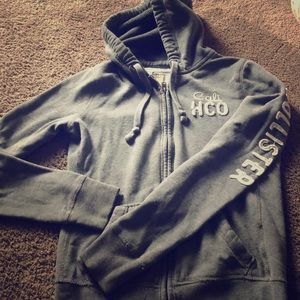 Hollister Zip Up Hoodie - Small